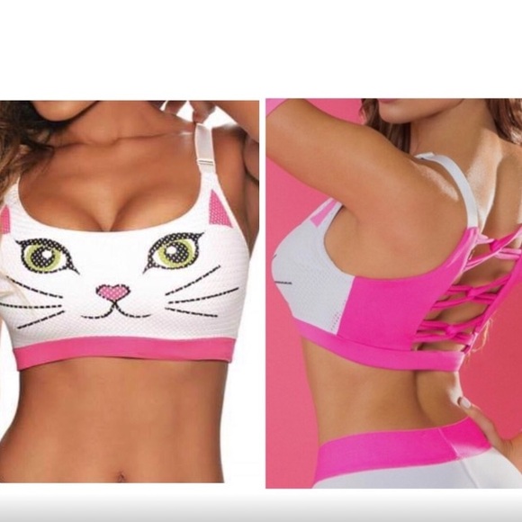 Bombshell Sportswear Meow Kitty Bra - Picture 1 of 2